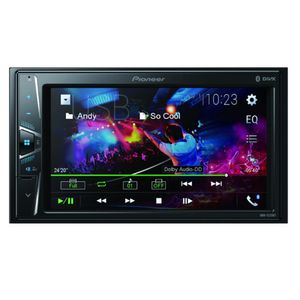 Multimídia Receiver Pioneer 2 Din Dmh-G228Bt Tela 6,2 Polegadas Bluetooth Auxiliar