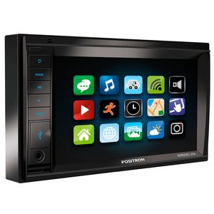 Central Multimídia Pósitron SP8230 2 Din 6.2" Bluetooth Espelhamento USB SD AUX MP3