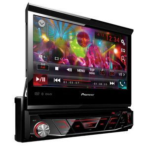Dvd Player Automotivo Pioneer Avh-4880Bt 7 Polegadas Retratil 1 Din Bluetooth Usb Aux