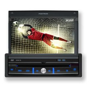 Dvd Player Automotivo 1Din Positron Sp6700Dtv 012494110 Usb Frontal Aux 7" Retratil