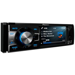 Dvd Player Pioneer Dvh-8880Avbt 3.5 Polegadas Retratil 1 Din Bluetooth Usb Aux