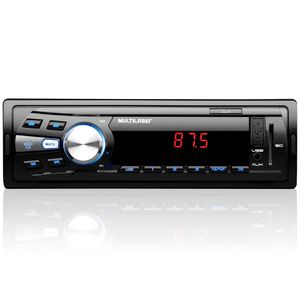 Media Receiver 1Din Aux/Sd/Usb Frontal 1 Cor N Am/Fm P3294 Multilaser