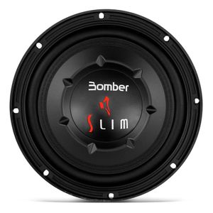 Alto Falante Subwoofer Bomber Slim 8 Polegadas 200W Rms Bobina Simples 4 Ohms