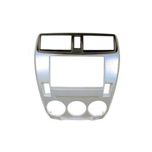 Moldura de Painel 2 Din Honda City Analogico Cabrio 05006D Prata