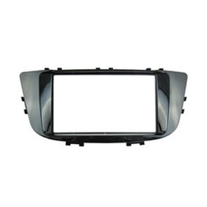 Moldura de Painel 2 Din Jac J6 Cabrio 15011Z Preto Black Piano