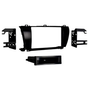 Moldura de Painel 2 Din Toyota Corolla Cabrio 13016N Preto Black Piano