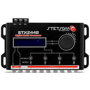 Processador de Áudio Digital Stetsom Stx2448 2 Canais Entrada 4 Vias Saída Stereo
