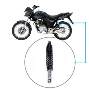 Amortecedor Honda Cg Titan 150 Traseiro Cromado C/ Regulagem Cofap Cr22540M Unitário