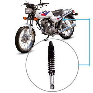 Amortecedor Honda Cg 125 Traseiro Cromado C/ Regulagem Cofap Cr22530M Unitário
