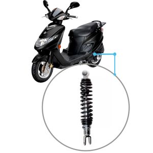 Amortecedor Suzuki Burgman 125 Traseiro Cromado C/ Regulagem Cofap Cr22604M Unitário