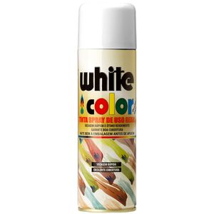 Tinta Spray White Color Branco 340Ml