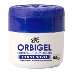 Aromatizante Orbigel Gel Carro Novo 55G 1852 Orbi Quimica