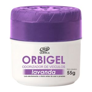 Aromatizante Orbigel Gel Lavanda 55G 1853 Orbi Quimica
