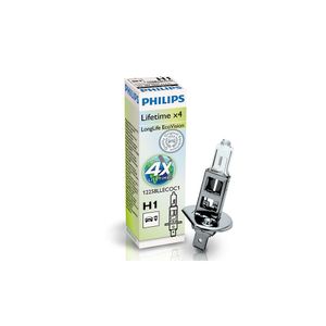 Lampada Philips 55W 12V H1 Longlive Ecovision 12258Llecoc1