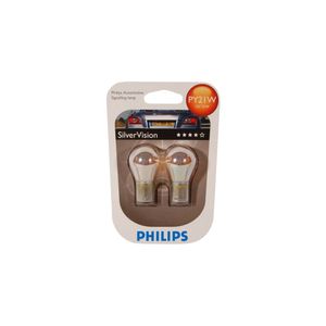 Lampada Philips 12V Py21W Silver Vision 12496Svb2