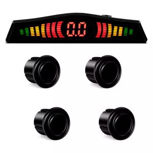 Sensor de Estacionamento Multilaser Au015 4 Sensores Preto Metalico Display Led Sinal Sonoro