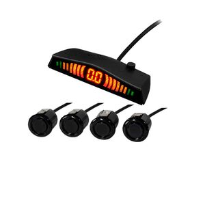 Sensor de Estacionamento Kx3 4 Sensores Preto Display Led Sinal Sonoro