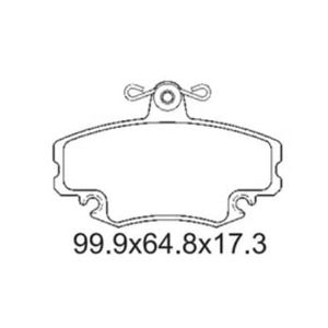 Pastilha De Freio Megane 2.0 Dianteira Sem Alarme Sistema Girling 1357 Syl