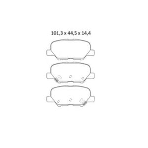 Pastilha De Freio Asx 2.0 Traseira Sem Alarme Sistema Brembo 2317 Syl