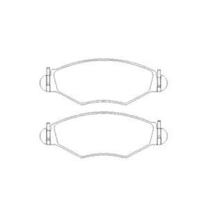 Pastilha De Freio 206 1.4 Dianteira Sem Alarme Sistema Bosch 1327 Syl
