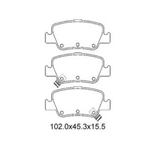 Pastilha De Freio Corolla 2.0 Traseira Sem Alarme Sistema Bosch 2383 Syl