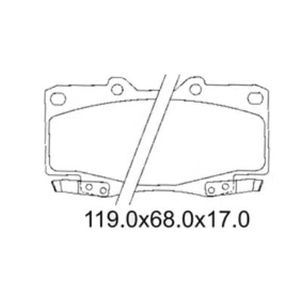Pastilha De Freio Hilux 3.0 Dianteira Com Alarme Sistema Sumitomo 1388 Syl