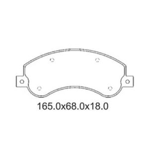 Pastilha De Freio Transit 2.4 Dianteira Sem Alarme Sistema Bosch 2047 Syl