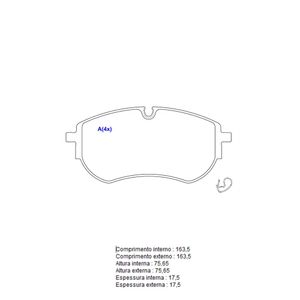 Pastilha Freio Ceramica Dianteira Sem Alarme 1422 Syl