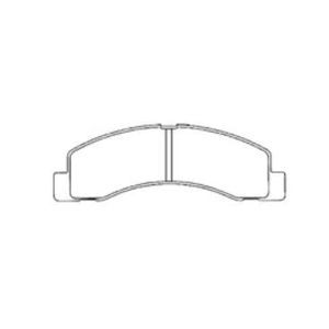Pastilha De Freio F250 4.2 Dianteira Ou Traseira Sem Alarme Sistema Akebono 1222 Syl