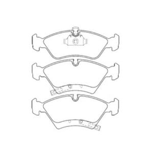 Pastilha De Freio Meriva 1.8 Dianteira Com Alarme Sistema Teves 1109 Syl