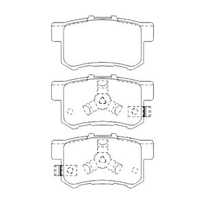 Pastilha De Freio Crv 2.0 Traseira Sem Alarme Sistema Akebono 2254 Syl