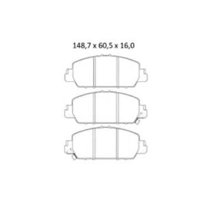 Pastilha De Freio Hrv 1.8 Dianteira Sem Alarme 4254 Syl