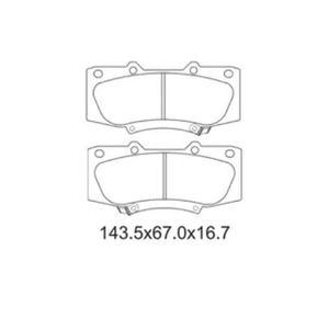 Pastilha De Freio Hilux 2.5 Dianteira Com Alarme Sistema Advics 2384 Syl