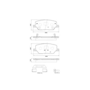 Pastilha De Freio Compass 2.0 Dianteira Com Alarme Sistema Mando Pd1512 Fras Le
