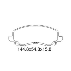 Pastilha De Freio Asx 2.0 Dianteira Com Alarme Sistema Sumitomo 1319 Syl