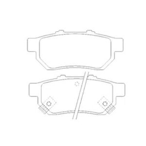 Pastilha De Freio Fit 1.5 Traseira Sem Alarme Sistema Akebono 1259 Syl