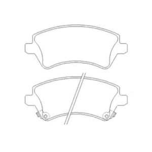 Pastilha De Freio Corolla 1.8 Dianteira Com Alarme Sistema Trw 1386 Syl
