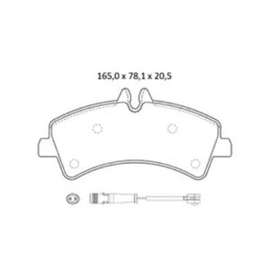 Pastilha De Freio Sprinter 2.2 Traseira Sem Alarme Sistema Bosch 3303 Syl