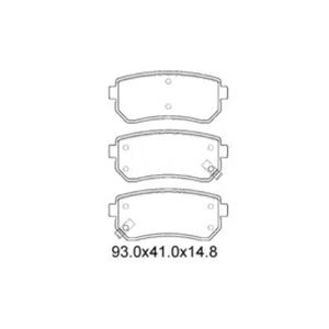 Pastilha De Freio Sportage 2.0 Traseira Sem Alarme Sistema Mando 3273 Syl