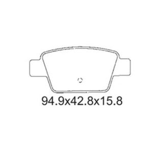 Pastilha De Freio Stilo 1.8 Traseira Sem Alarme Sistema Bosch 1203 Syl