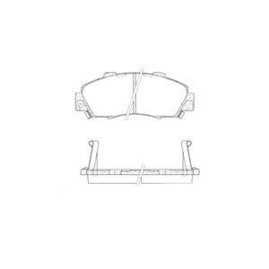 Pastilha Freio Ceramica Dianteira Com Alarme Sistema Akebono Pd449 Fras Le
