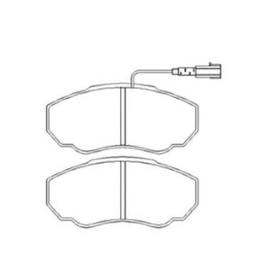 Pastilha De Freio Ducato 2.8 Dianteira Com Alarme Sistema Bosch 1151 Syl