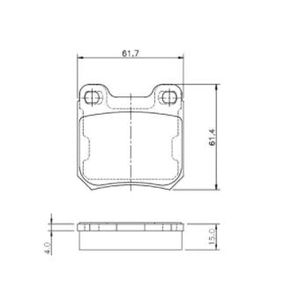 Pastilha De Freio Astra Zafira Traseira Bosch Bb38 Sem Alarme Sistema Ate/Teves Jogo