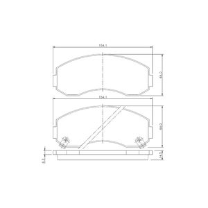 Pastilha Freio Convencional Dianteira Sem Alarme Sistema Girling P329 Lonaflex