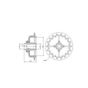 Cubo Roda Moto Dianteiro Tambor 0005Cb Cobreq