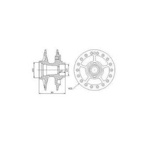 Cubo Roda Moto Dianteiro Disco 0011Cb Cobreq
