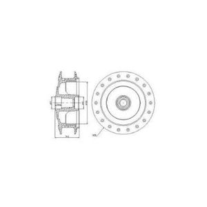 Cubo Roda Moto Dianteiro Tambor 0007Cb Cobreq