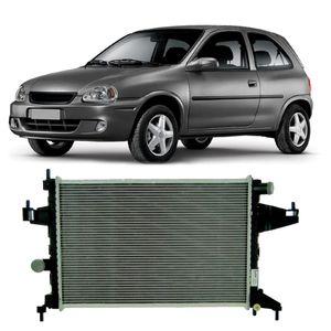 Radiador Gm Corsa Montana Manual Com Ou Sem Ar Valeo 732826