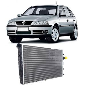 Radiador De Motor Valeo 6Ab011A Vw Gol 1.0 8V 16V Manual Com Ar