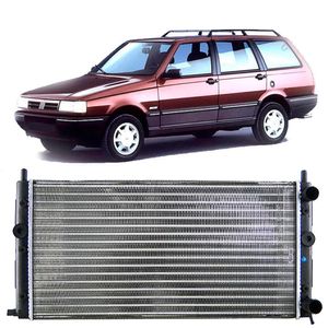 Radiador De Motor Valeo Ta528001R Fiat Elba Fiorino Premio Uno Manual Sem Ar
